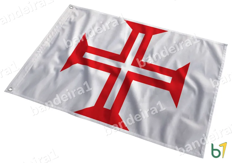 Bandeira da Ordem de Cristo ao vento