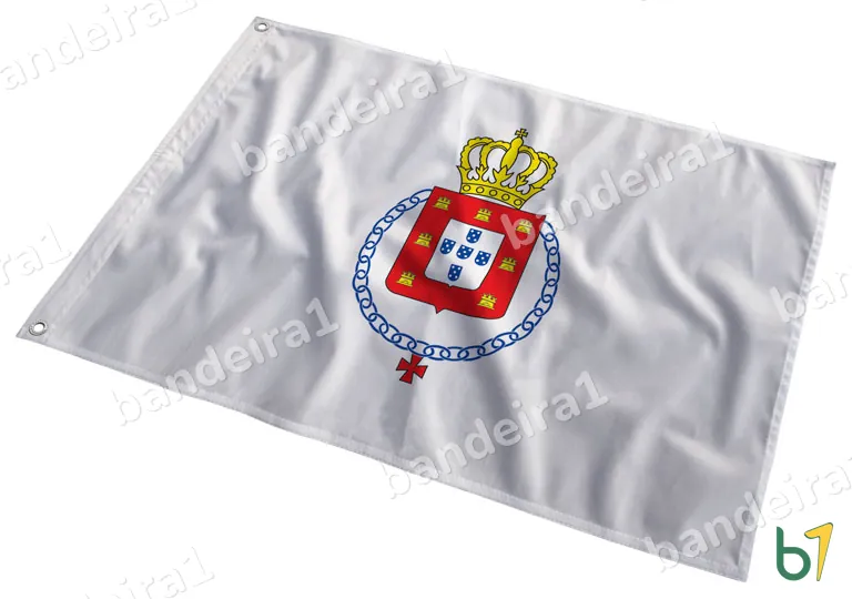 Bandeira Real do Século XVII ao vento