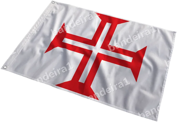Bandeira da Ordem de Cristo ao vento