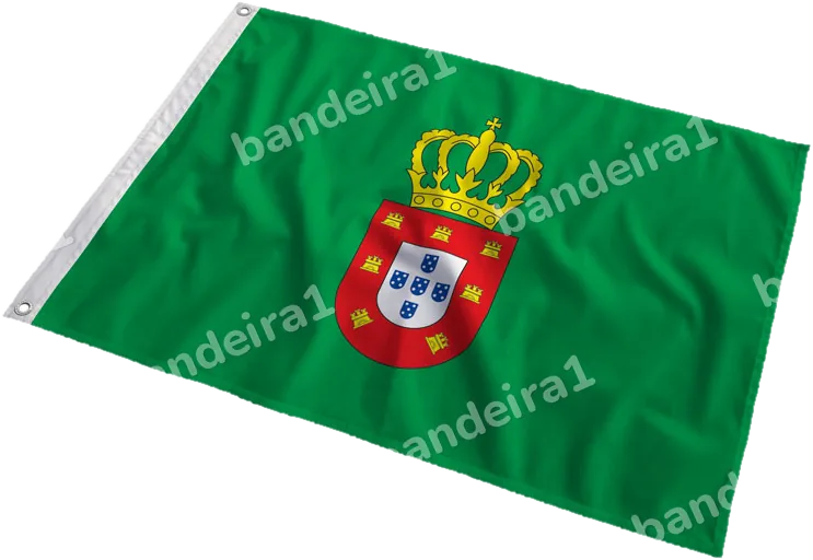 Bandeira de D. Pedro II (de Portugal) ao vento