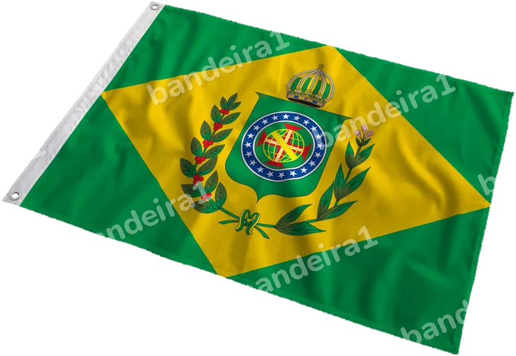 Bandeira do Império do Brasil (1823–1889) ao vento