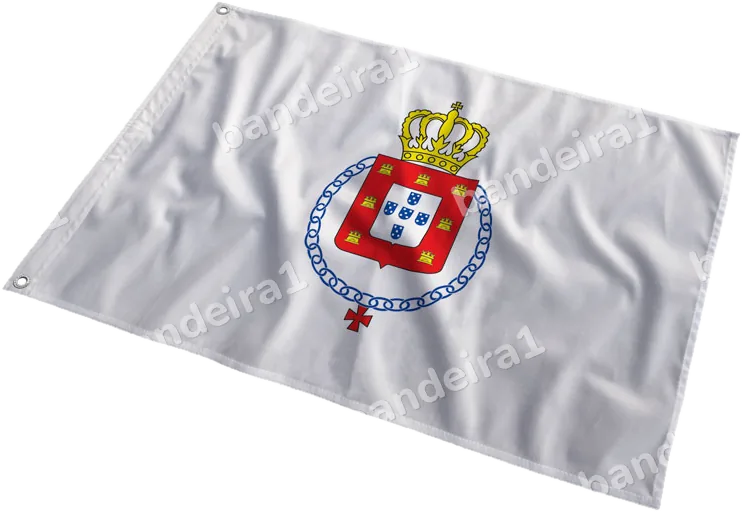 Bandeira Real do Século XVII ao vento